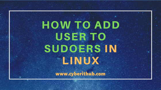 add user to sudoers