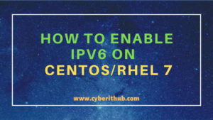 Centos 7 отключить ipv6