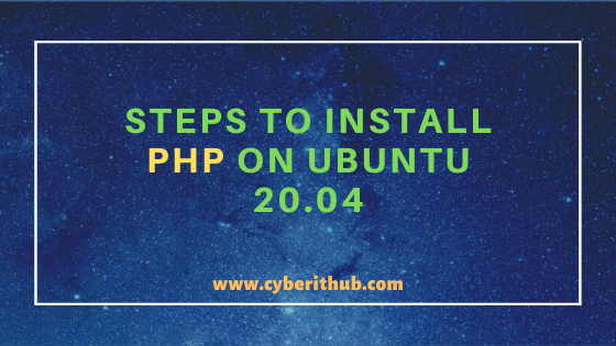 6 Easy Steps to Install PHP on Ubuntu 20.04 1