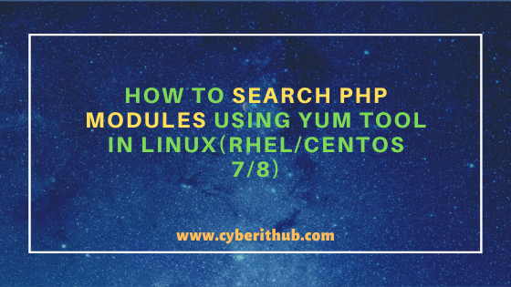 How to Search PHP Modules Using YUM tool in Linux