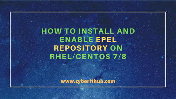 how to install epel repository on redhat fedora